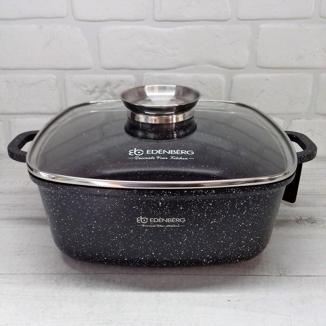Каструля Edenberg із мармуровим антипригарним покриттям 2.8 л 20 см (EB-8111)