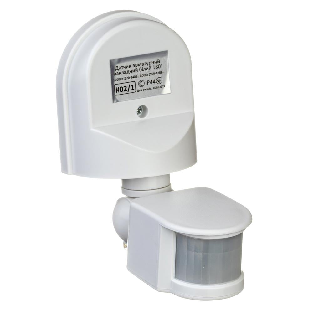 Датчик руху MTK #02/1 настінний 180° 1200 Вт IP44 Білий (2212871078) Датчик руху MTK #02/1 настінний 180° 1200 Вт IP44 Білий (2212871078)