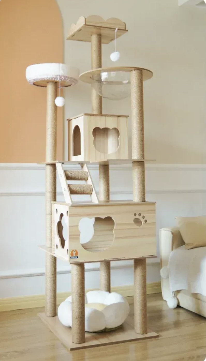 Кігтеточка з будиночком і поличками Volso (Y-2) Кігтеточка з будиночком і поличками Volso (Y-2)