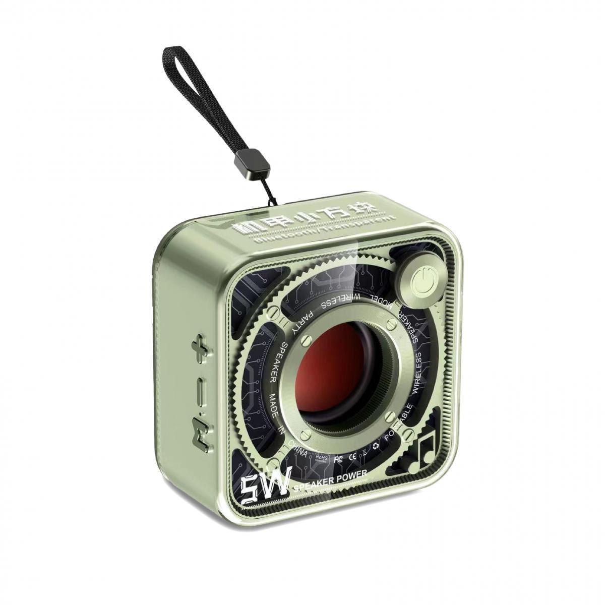 Портативная мини-колонка 5W BT/TF/USB/AUX 5 Вт Зеленый (DW12GR)