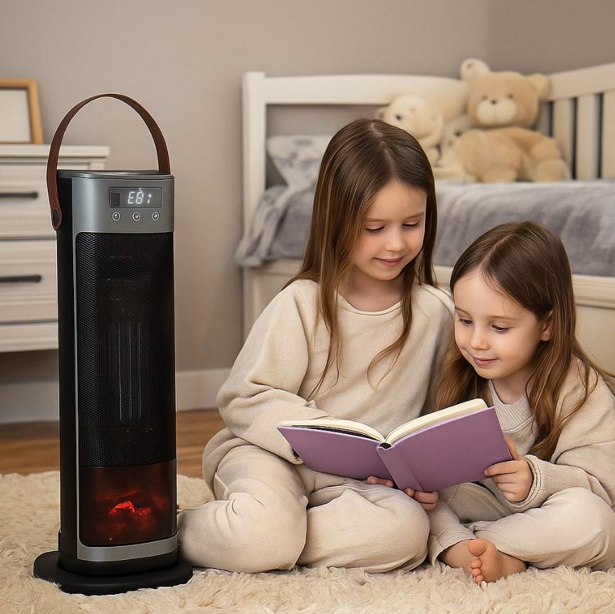 Тепловентилятор бытовой Portable Fan Heater HQ30-300BS двухрежимный 750/1500 Вт (2104618786) - фото 11 Тепловентилятор бытовой Portable Fan Heater HQ30-300BS двухрежимный 750/1500 Вт (2104618786) - фото 11