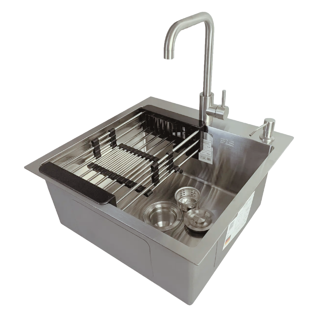 Комплект кухонной/мойка Kraft Handmade decor 3,0/1,0 мм 50x50 см (2472422081)