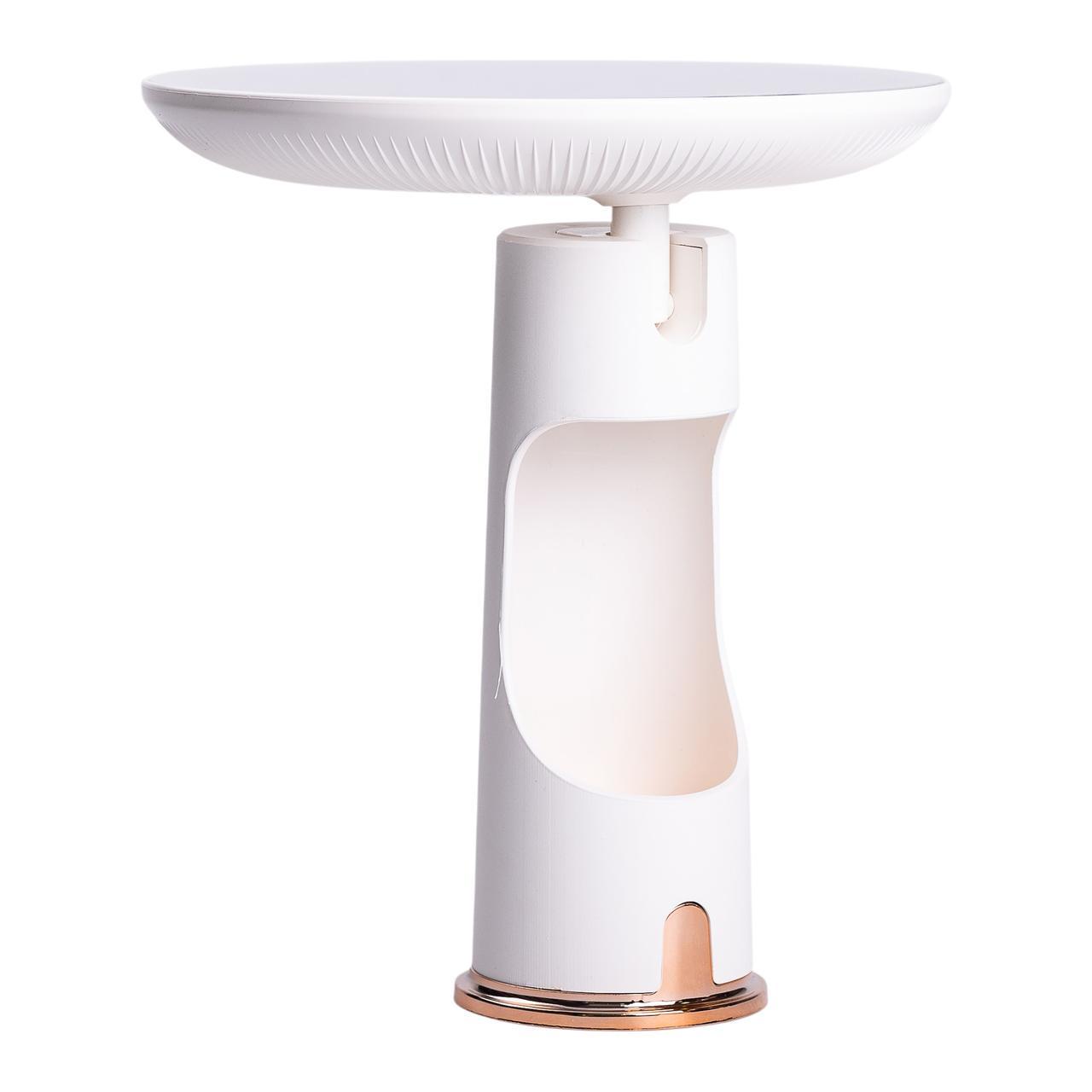 Зеркало с подсветкой настольное круглое HP-10-1AW 18,5х10х29 см USB Белый (A-033785) - фото 5