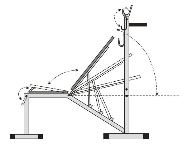 Стійка для жиму BAR2FIT 0506 BF-2 (11224701) - фото 6