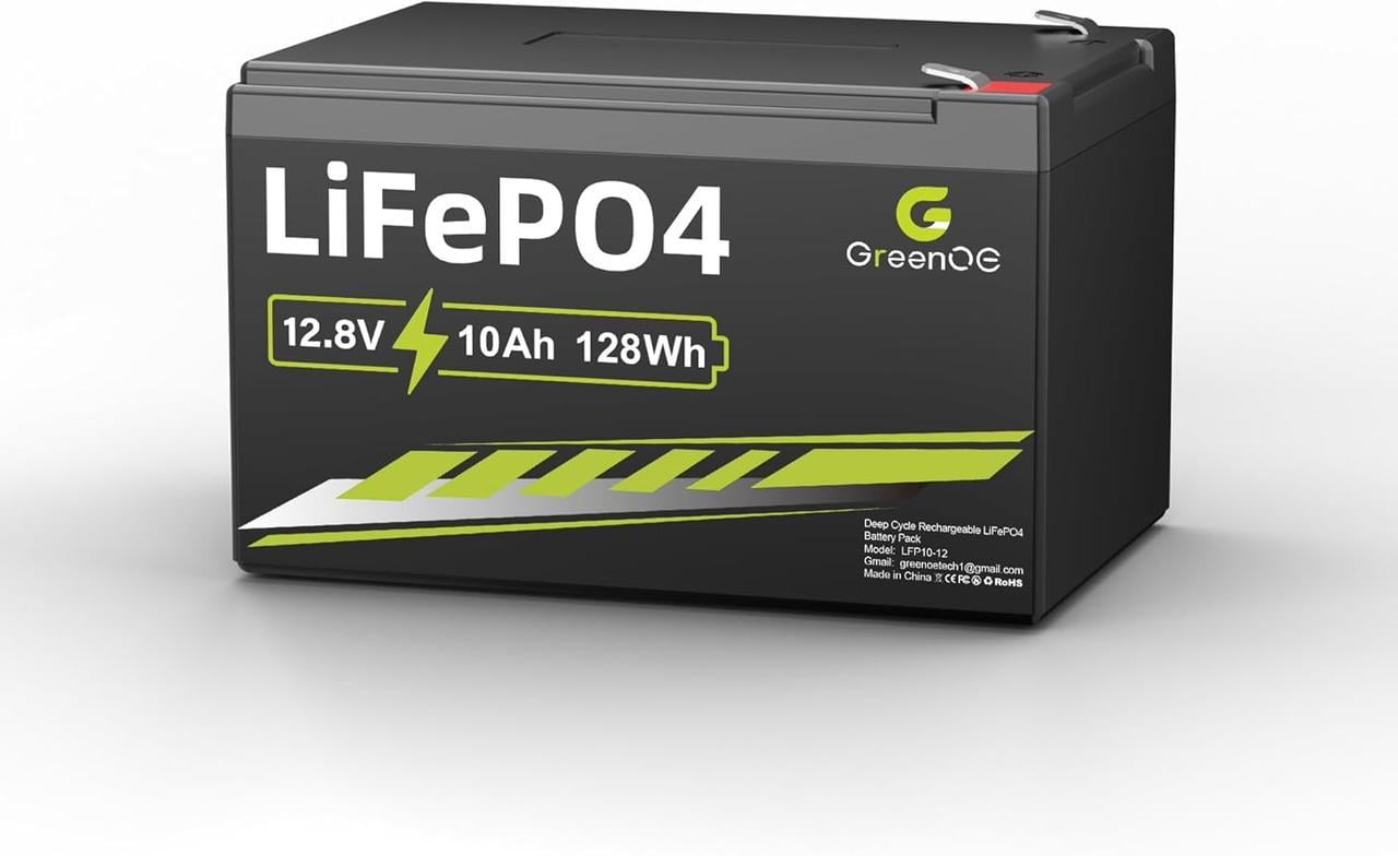 Батарея літієва LiFePO4 12 В 10 А·год вбудована BMS 10 А понад 3000 циклів глибокого розряджання