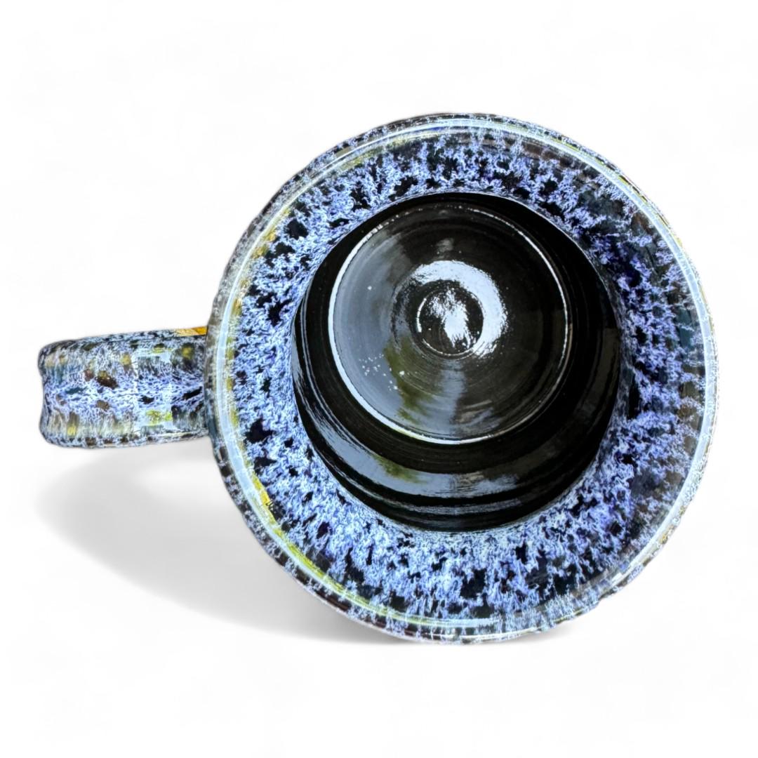 Чашка ручной работы Птичка Сине-желтый - фото 3