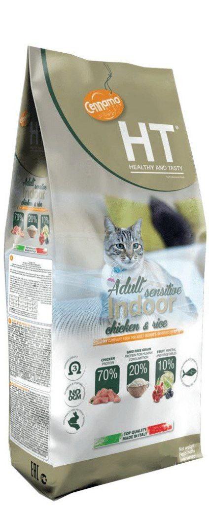 Корм сухой для котов Cennamo HT Cat Indoor Chicken & Rice 300 г (12709214)