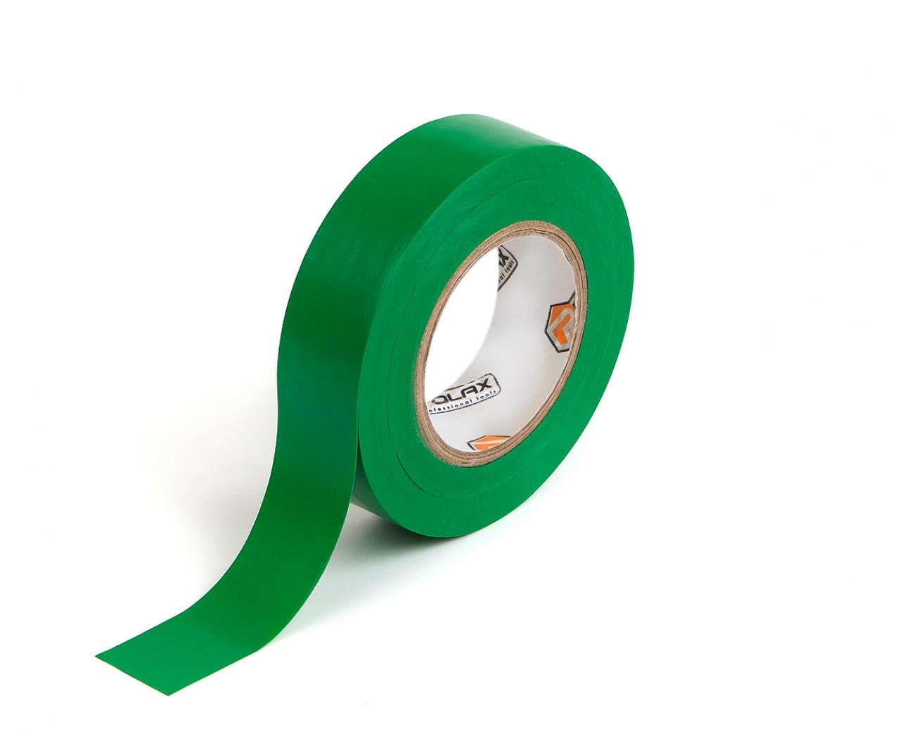Лента изоляционная Polax ПВХ 10 м Green (101-086)