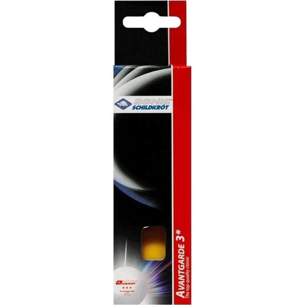 Набор мячей для настольного тенниса Donic EXCLUSIVE ADVANTGARDE 3*40+ 3 шт. Оранжевый (608338-40+)