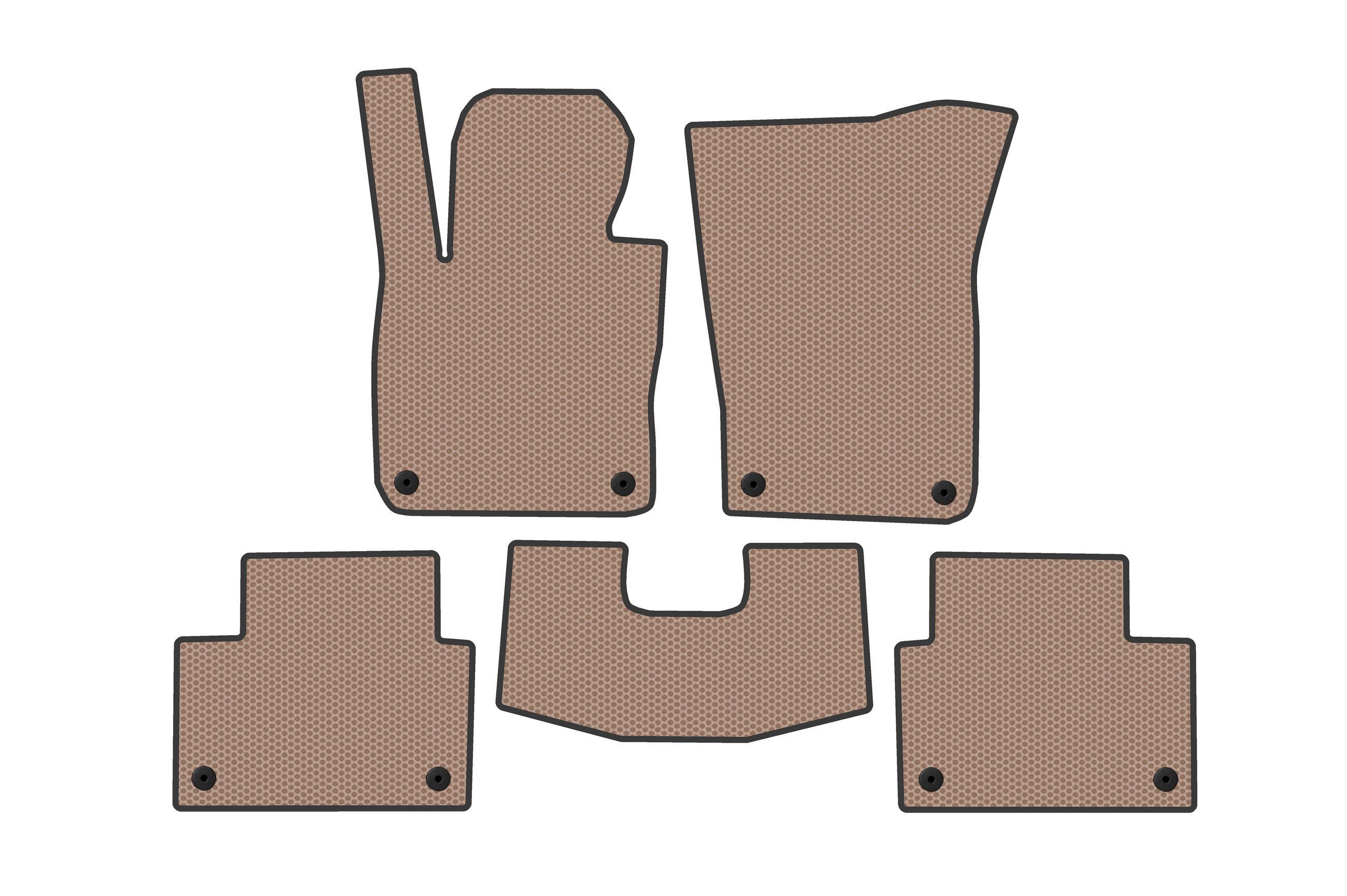 Коврики резиновые Digital Designs Carsuit SW для Volvo V60 2019- г. Бежевый (185567)