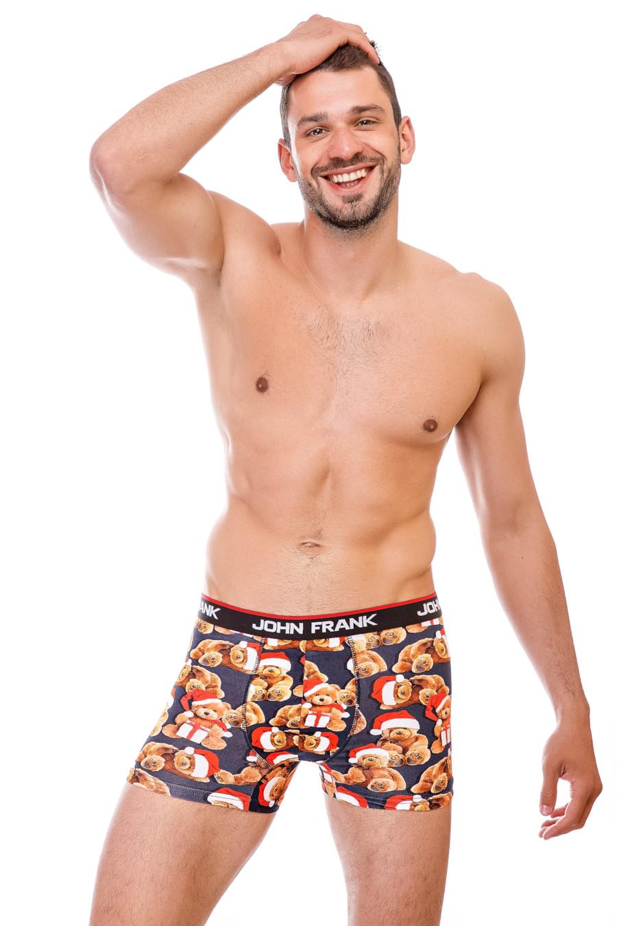 Трусы боксеры John Frank р. 50/L Синий (71840)