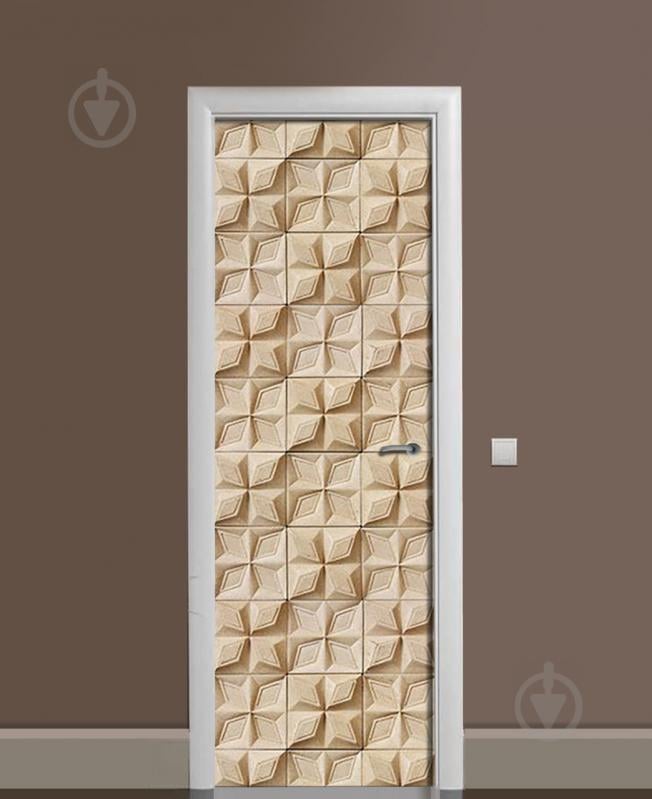 Наклейка на дверь Zatarga «Четырелистник каменный» 650х2000 мм виниловая 3Д наклейка декор самоклеящаяся Наклейка на дверь Zatarga «Четырелистник каменный» 650х2000 мм виниловая 3Д наклейка декор самоклеящаяся