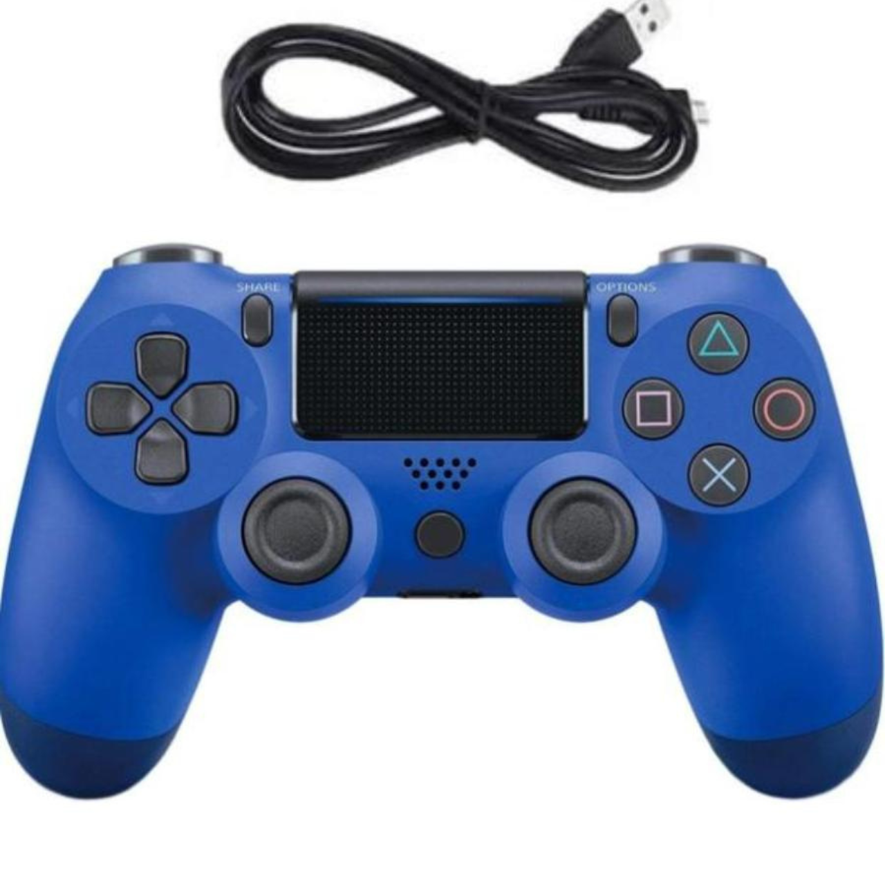 Джойстик для PS4 з подвійною вібрацією Синій (71171980259)