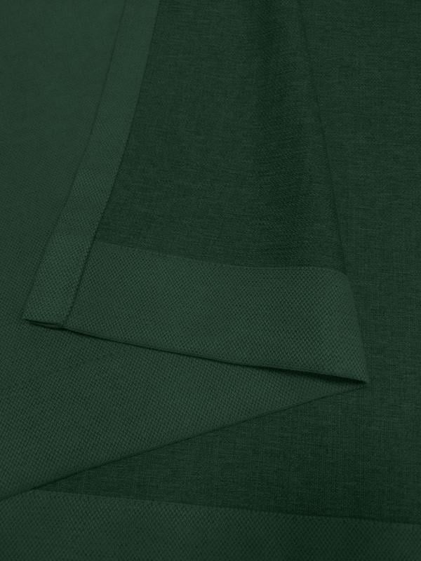 Комплект штор Lux Portiery CALIFORNIA мікровелюр подвійний 150x290 см 2 шт. Темно-зелений (MD 1230) - фото 2