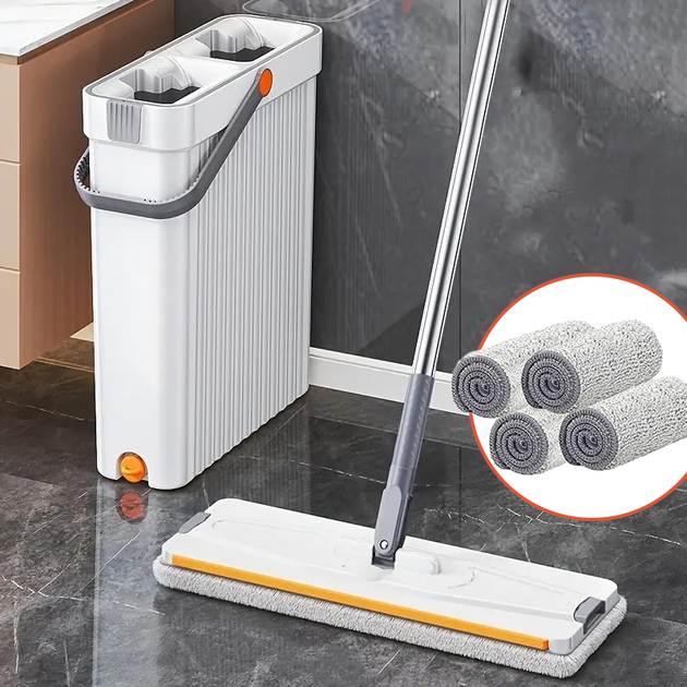 Швабра-ледарка з віджимом і відром з автоматичним віджимом (70732) - фото 2 Швабра-ледарка з віджимом і відром з автоматичним віджимом (70732) - фото 2