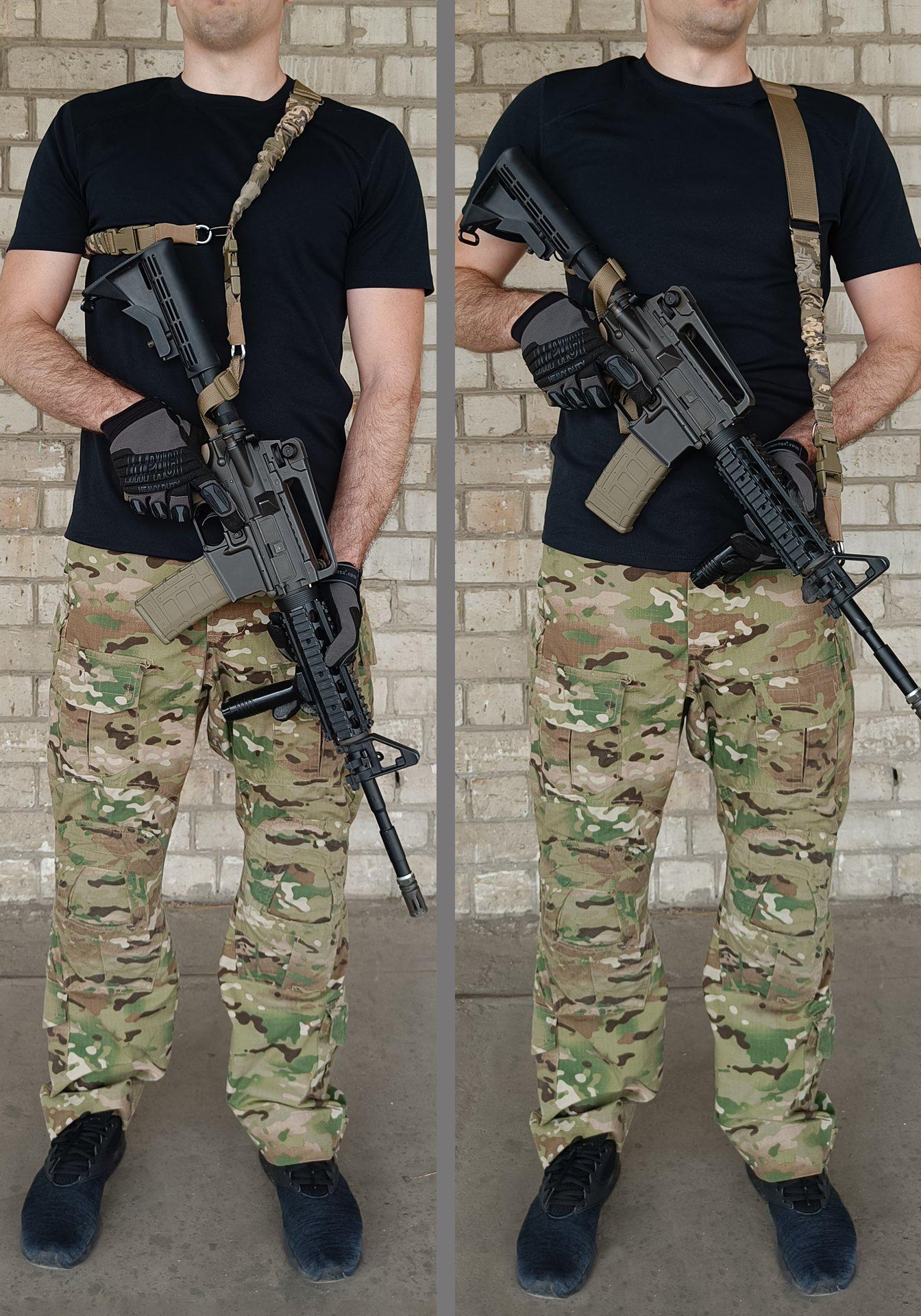 Ремінь збройовий одноточковий/двохточковий ЗСУ MM-14 Піксель (7353) - фото 4 Ремінь збройовий одноточковий/двохточковий ЗСУ MM-14 Піксель (7353) - фото 4