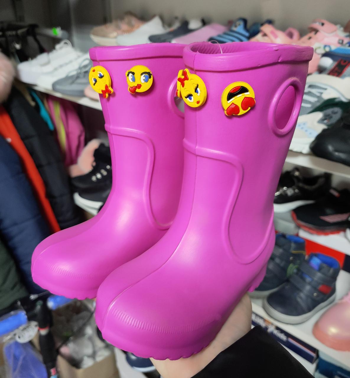 Гумові чоботи з піни EVA р. 28/29 Рожевий (1851875650) - фото 2