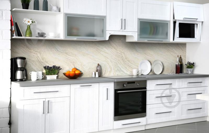 Скинали на кухню Zatarga «Белый агат» 650х2500 мм виниловая 3Д наклейка кухонный фартук самоклеящаяся Скинали на кухню Zatarga «Белый агат» 650х2500 мм виниловая 3Д наклейка кухонный фартук самоклеящаяся