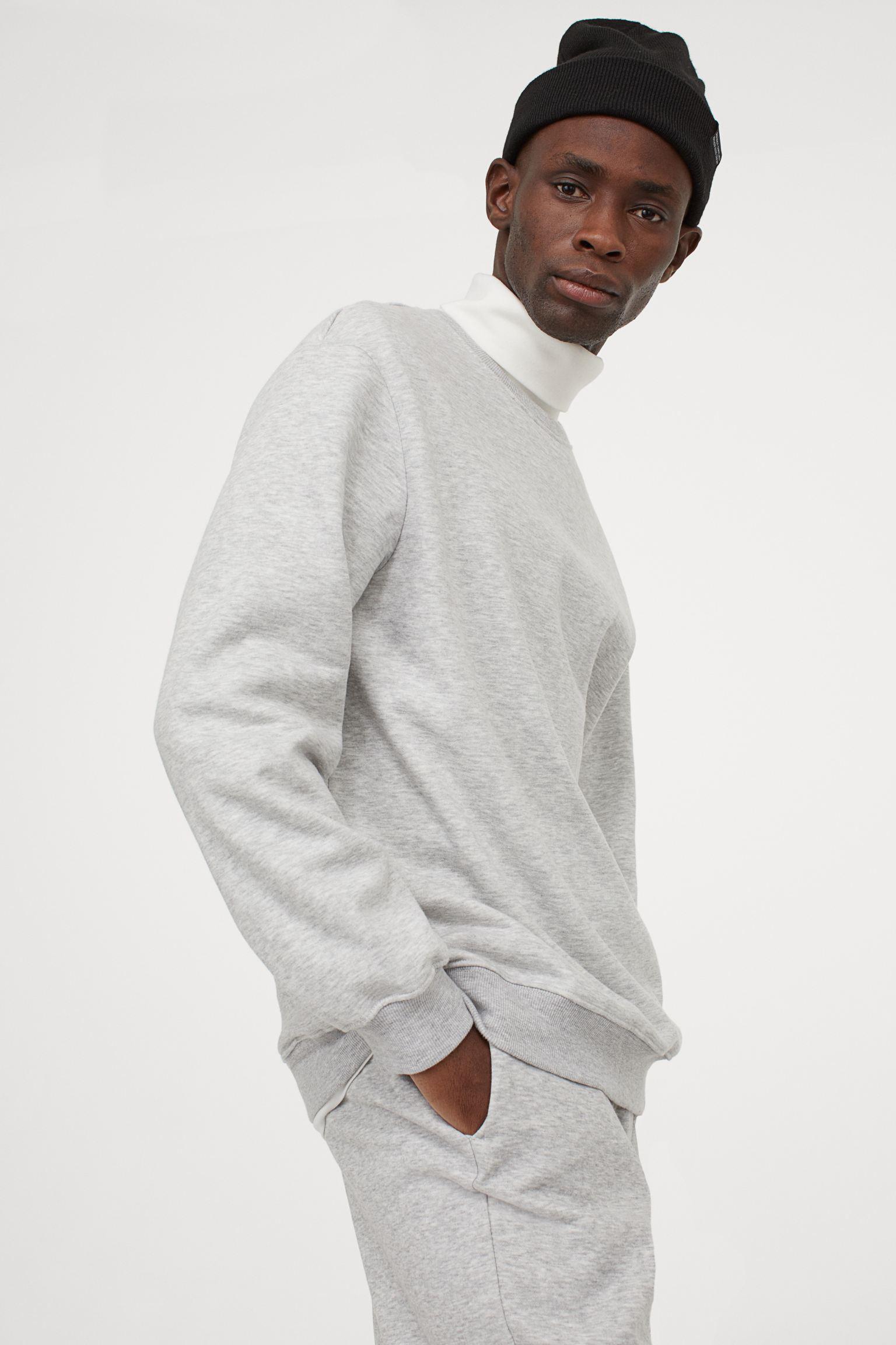 Свитшот H&M XS Светло-серый (23046858132)