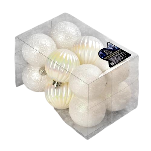 Кульки новорічні Stenson 9628 6 см 12 шт. (12909970)