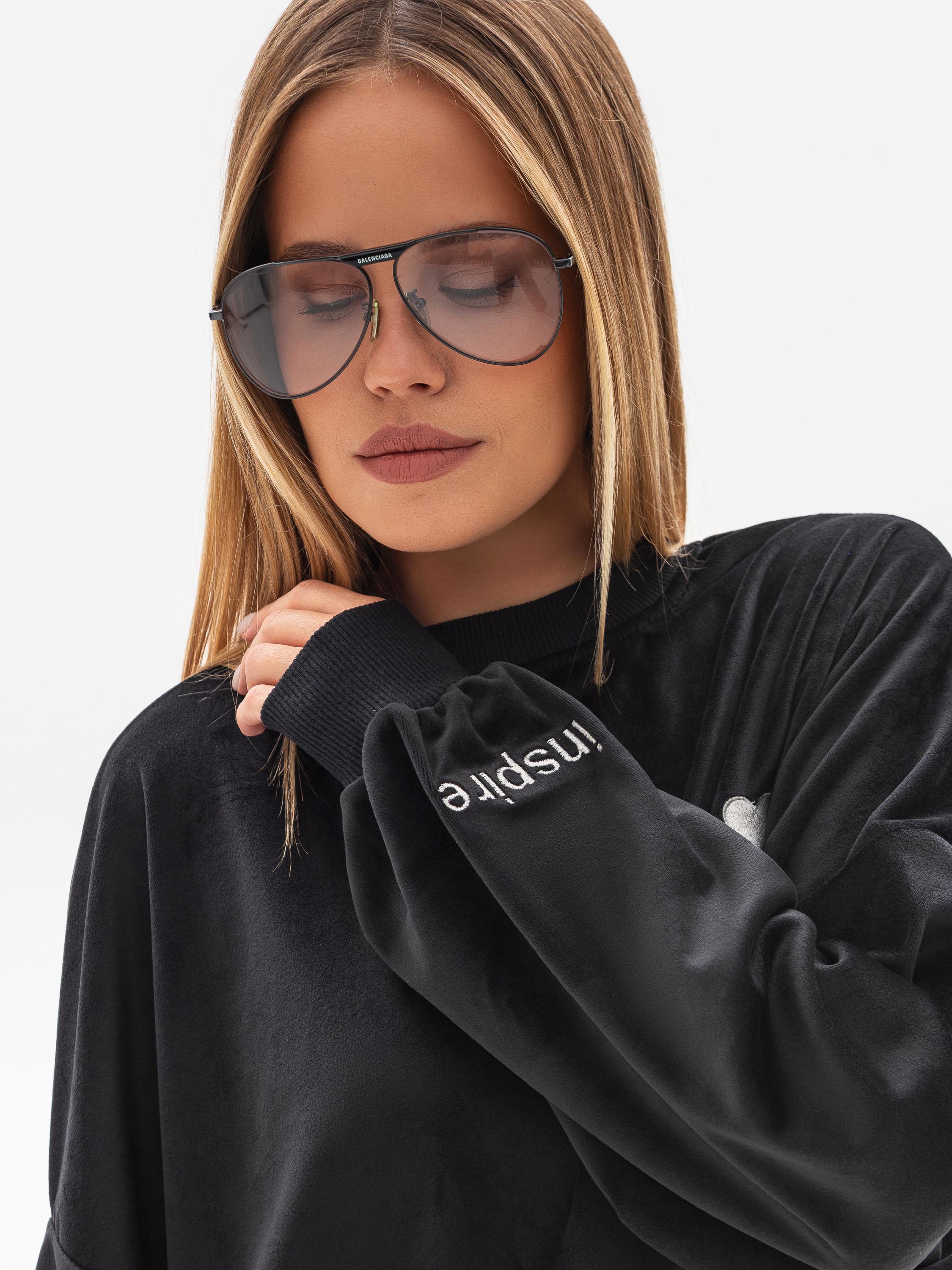 Велюровый женский костюм S/M Черный (1016) - фото 5