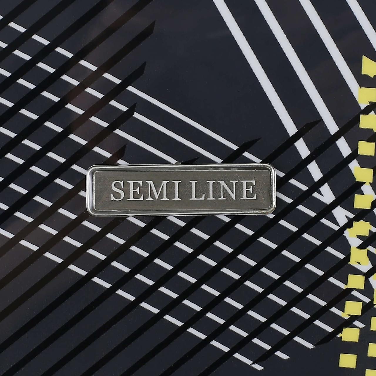 Чемодан SEMI LINE 20" S Black Pattern (T5651-1) - фото 9