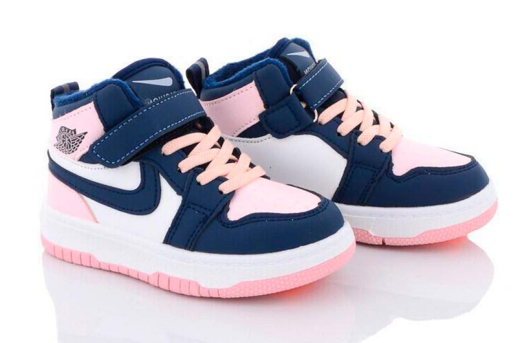 Осенние ботинки для девочек 037 р. 28 Сине-розовый