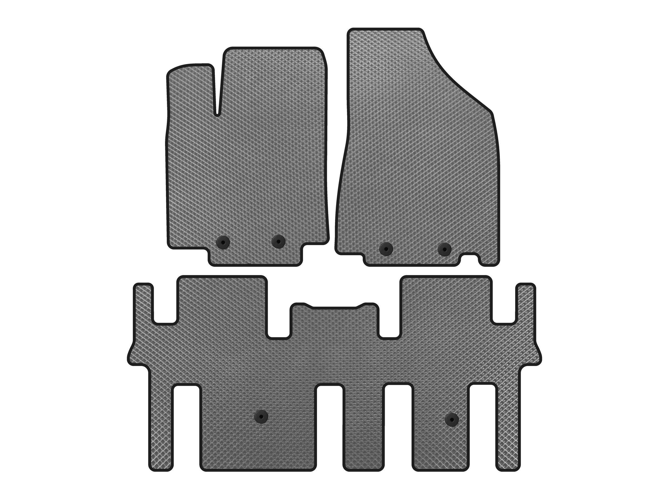 Коврики EVA Digital Designs для Nissan Pathfinder R52 2012-2021 гг. Серый (143353)
