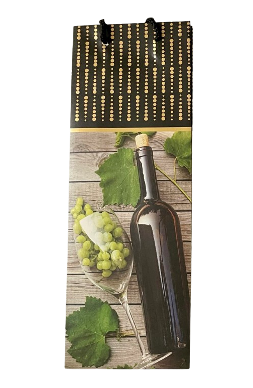 Подарочный пакет Stenson R95560 Wine time 36x13x8 cм (19100215)