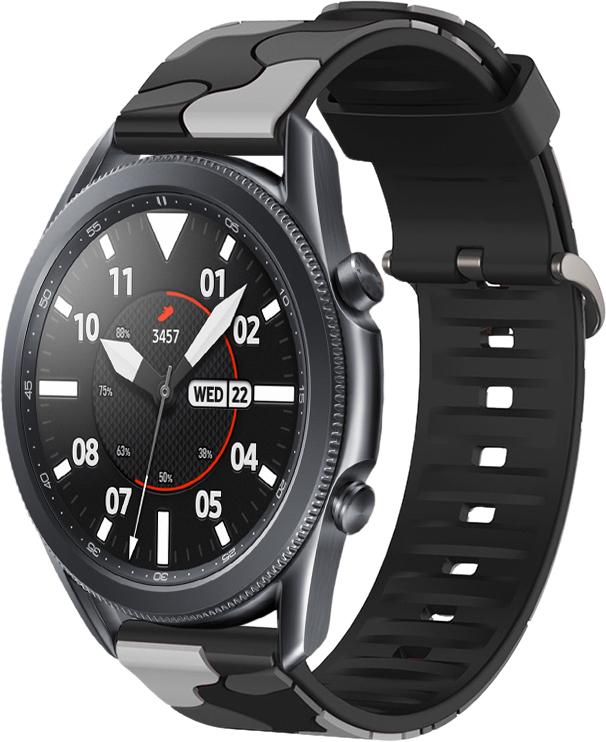 Ремешок Tactic Camouflage для Galaxy Watch 3 45 мм Black/Grey (32934-53) - фото 1 Ремешок Tactic Camouflage для Galaxy Watch 3 45 мм Black/Grey (32934-53) - фото 1