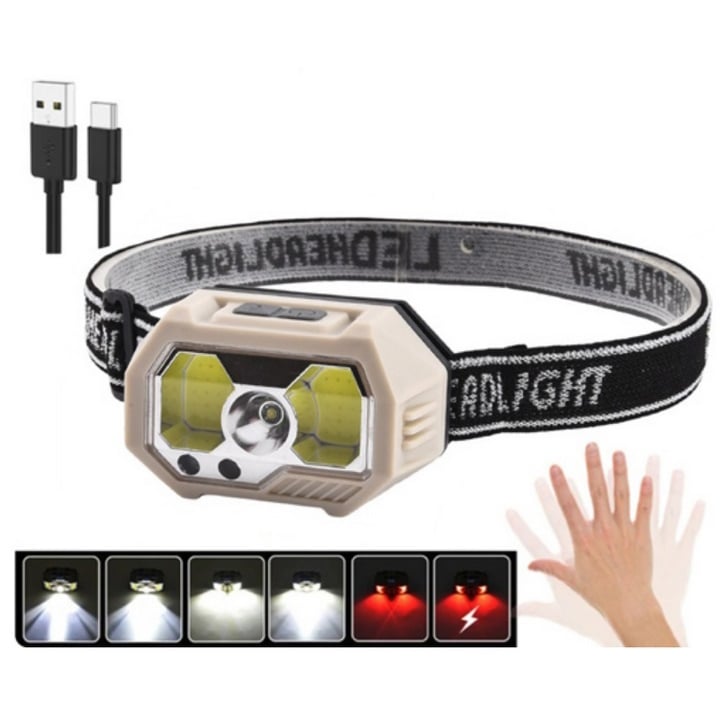 Ліхтар налобний Bailong SH-S31-XPE/COB (tf5363) - фото 2 Ліхтар налобний Bailong SH-S31-XPE/COB (tf5363) - фото 2