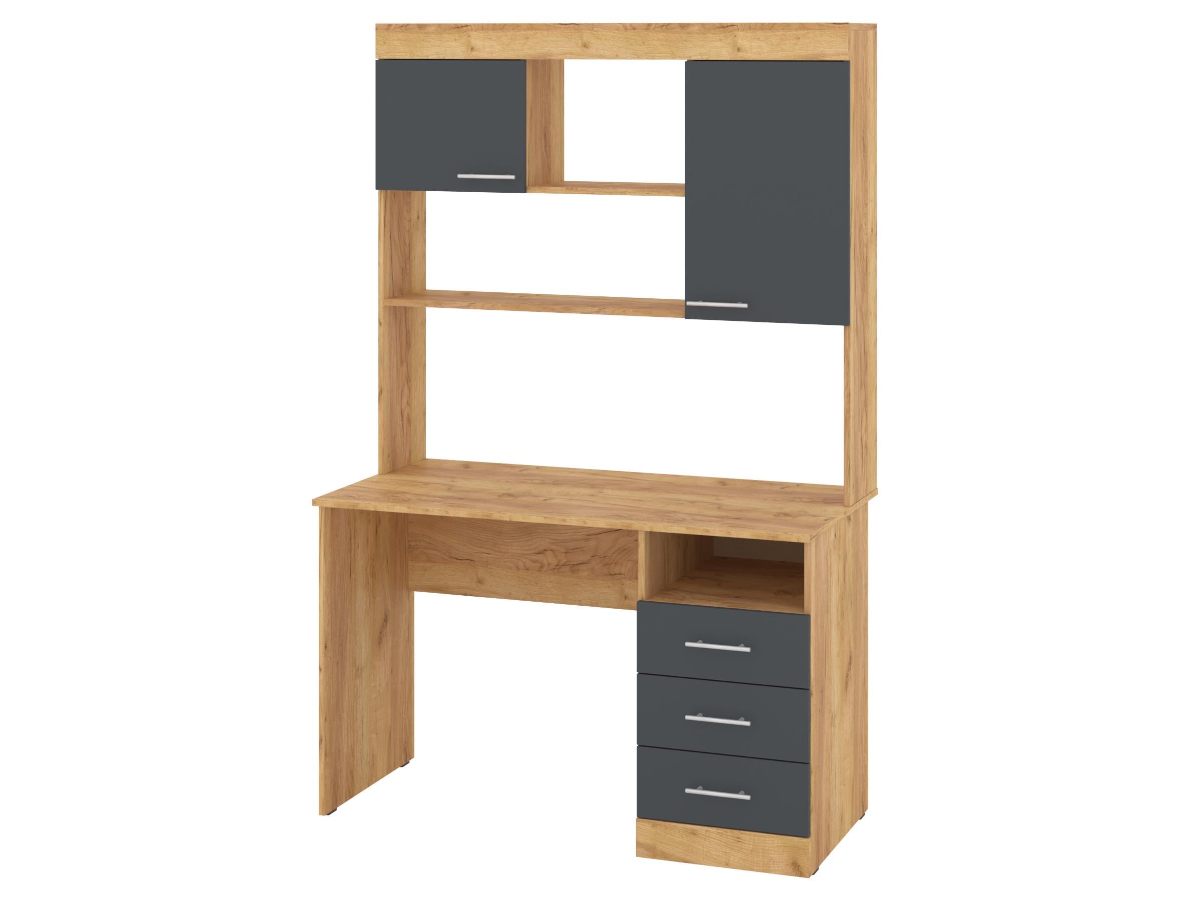 Письменный стол PEHOTIN Альтаир 120х60х75/186,5 см Дуб тахо/Антрацит (PN-101237)