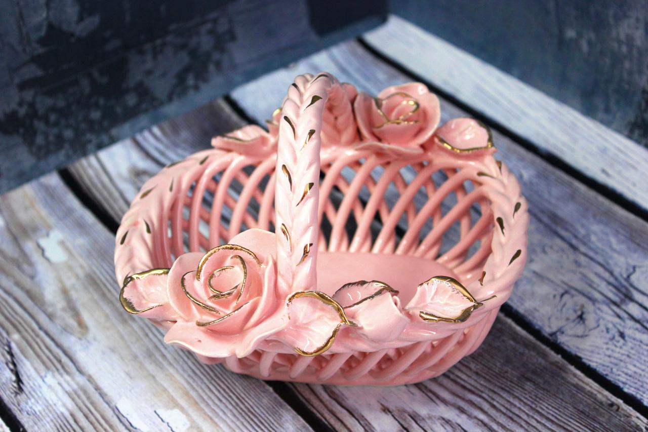 Конфетница Олька 13 см Розовый (1257175250) - фото 4 Конфетница Олька 13 см Розовый (1257175250) - фото 4