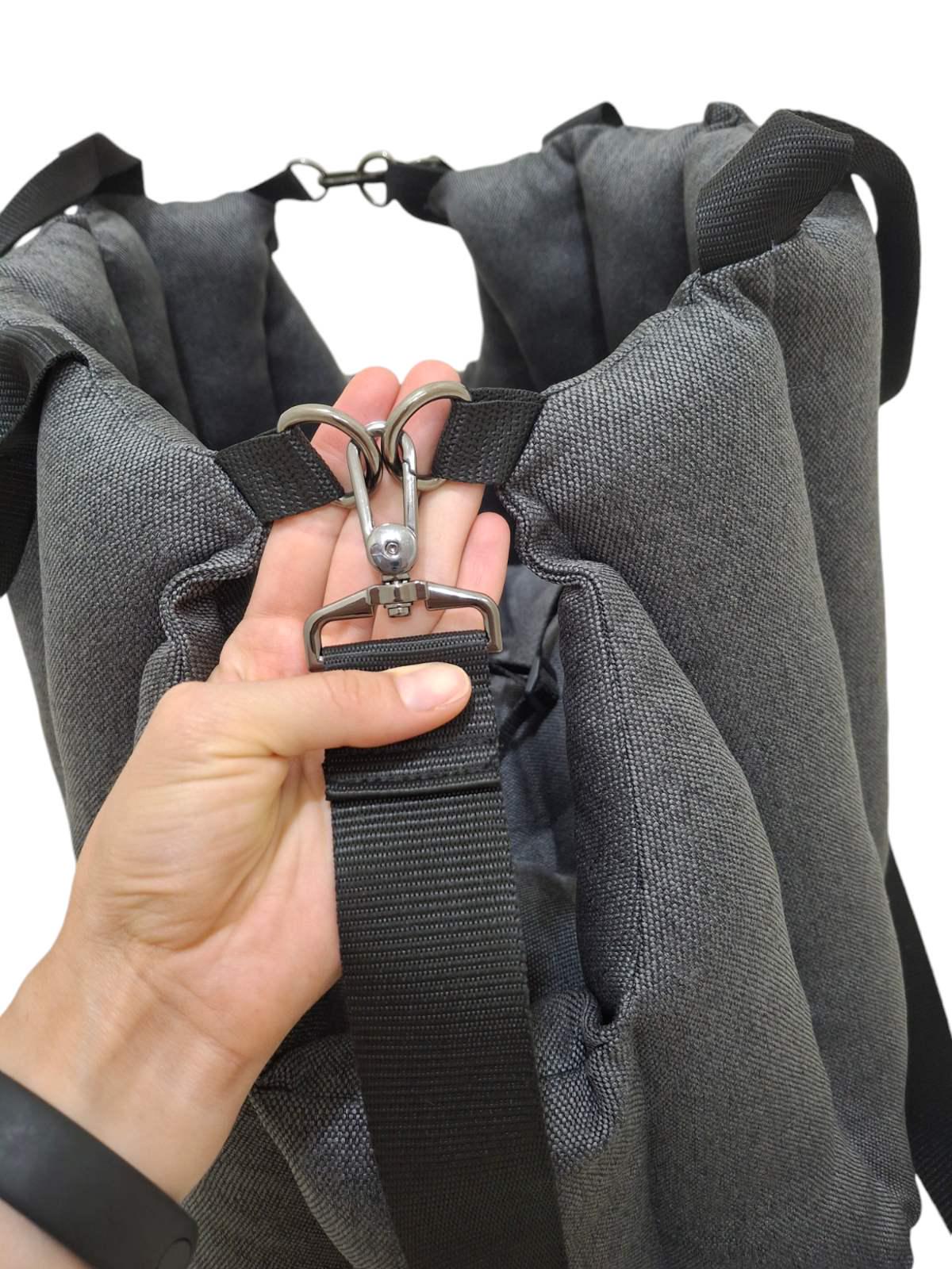 Сумка-переноска для тварин 45х30х37 см Темно-сірий (7657474) - фото 7 Сумка-переноска для тварин 45х30х37 см Темно-сірий (7657474) - фото 7