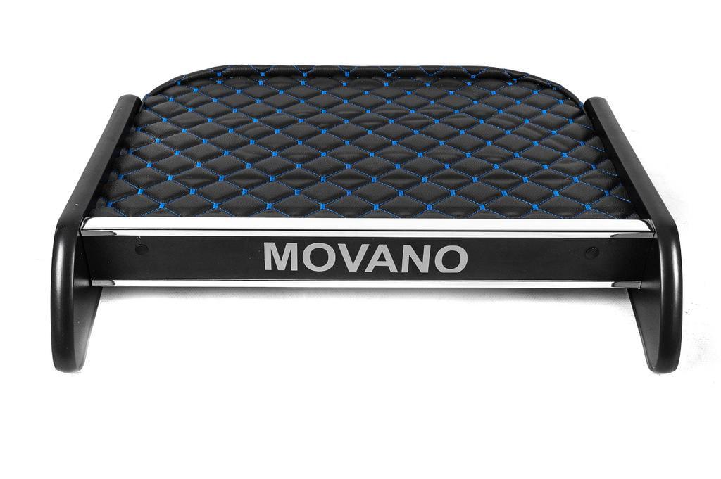 Полка на панель с нитью Digital Designs для Opel Movano 2010-2021 дерево Черный/Синий