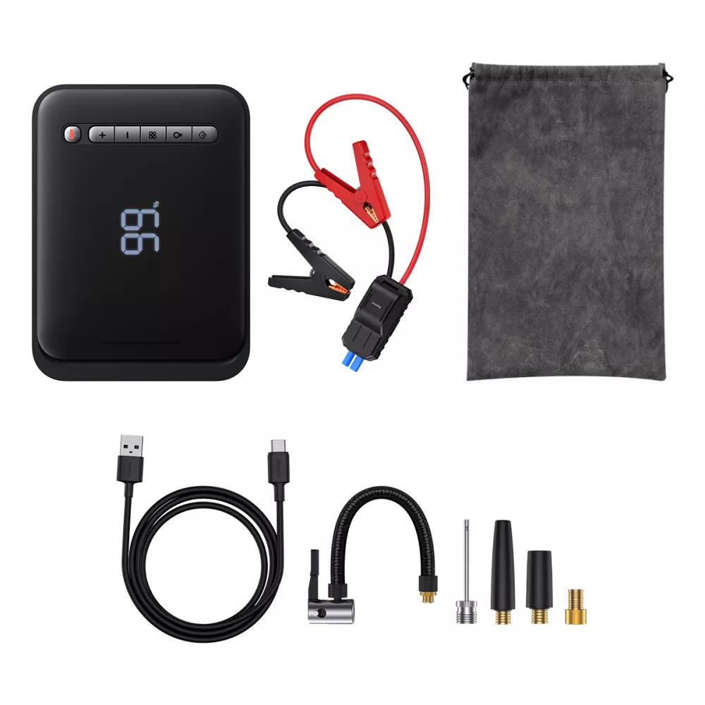 Пусковое зарядное устройство для BASEUS CGCN000001 Super Energy Car Jump Starter 2в1 8000 mAh (557559) - фото 8 Пусковое зарядное устройство для BASEUS CGCN000001 Super Energy Car Jump Starter 2в1 8000 mAh (557559) - фото 8