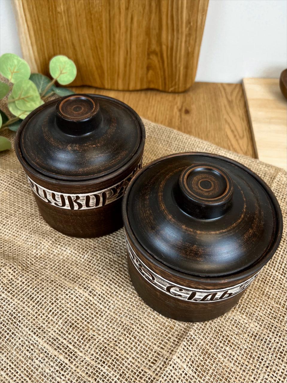 Набір для спецій керамічний ангоб глиняний 0,7 л (3001-30) - фото 3 Набір для спецій керамічний ангоб глиняний 0,7 л (3001-30) - фото 3