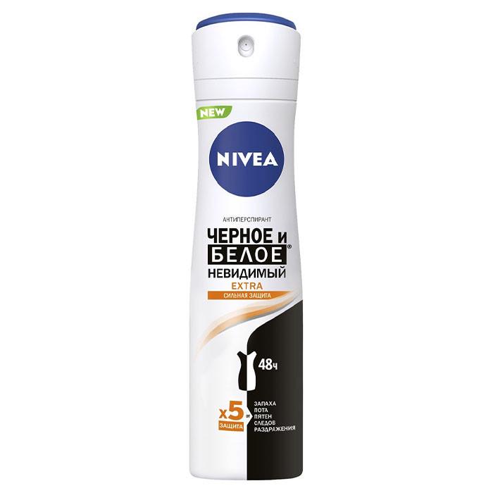 Жіночій дезодорант Nivea extra Чорне та біле 150мл (1701338643)