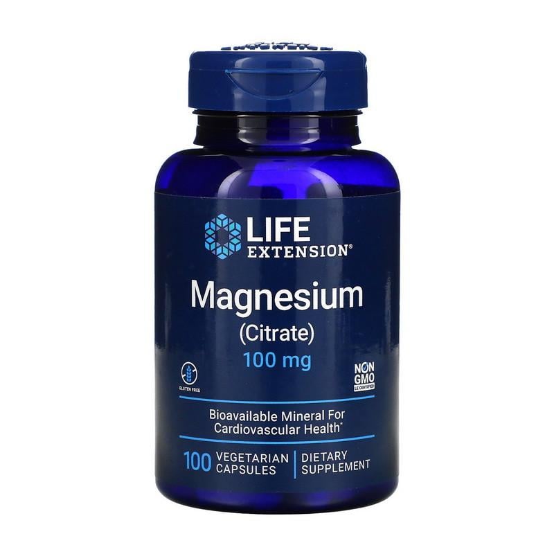 Магний Life Extension Magnesium Citrate 100 мг 100 капс. (19880-01)