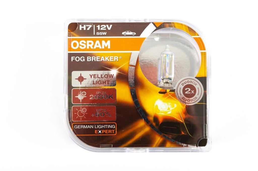 Лампа головного світла Osram H7 55W Fog Breaker 62210FBR Osram скло