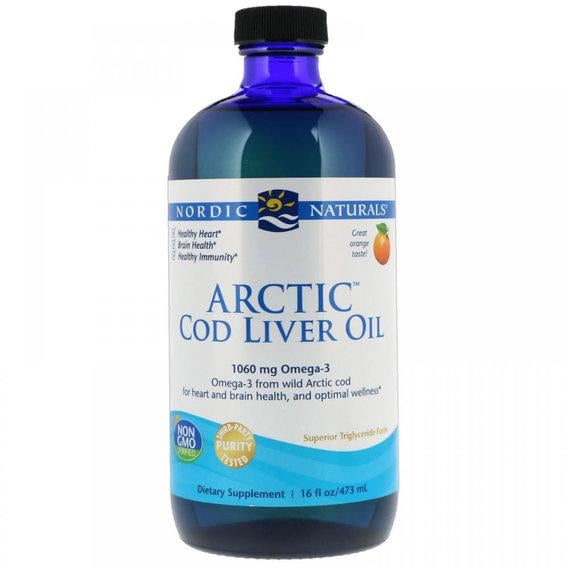 Жир из печени трески Nordic Naturals Arctic Cod Liver Oil 16 ун. 473 мл Orange Flavor