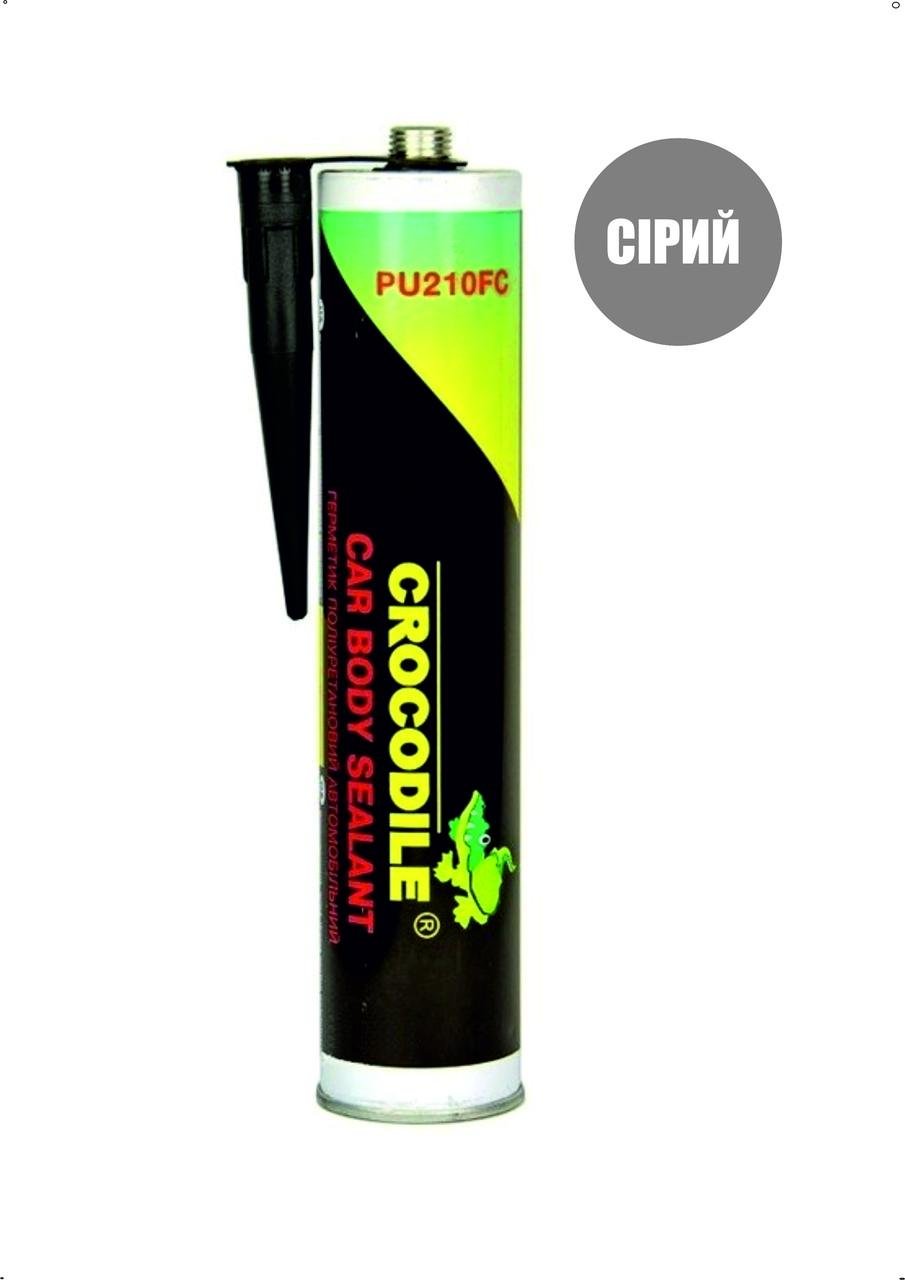 Герметик полиуретановый Crocodile кузовной для швов 310 г Серый (28716132)