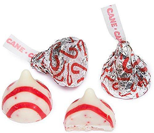 Большая Тростинка с конфетами Hershey Kisses Candy Cane 68 г (1606)
