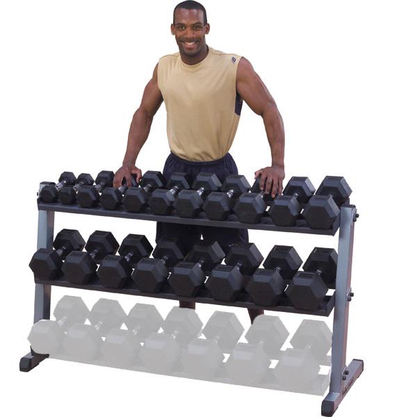 Горизонтальная стойка для гексагональных гантелей Body-Solid GDR-60 (30386) - фото 2 Горизонтальная стойка для гексагональных гантелей Body-Solid GDR-60 (30386) - фото 2