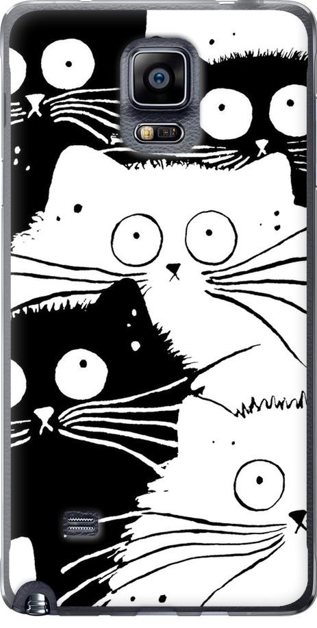 Чехол на Samsung Galaxy Note 4 N910H Коты v2 (3565u-64-42517) Чехол на Samsung Galaxy Note 4 N910H Коты v2 (3565u-64-42517)