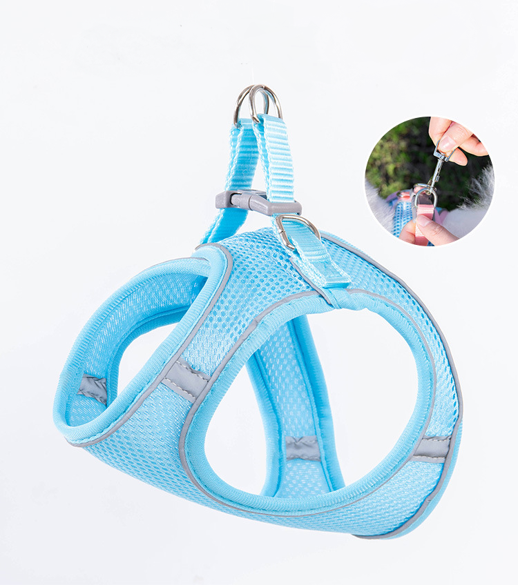 Шлейка-поводок для собак Runner светоотражающий XXS Голубой (2296454337) - фото 7 Шлейка-поводок для собак Runner светоотражающий XXS Голубой (2296454337) - фото 7