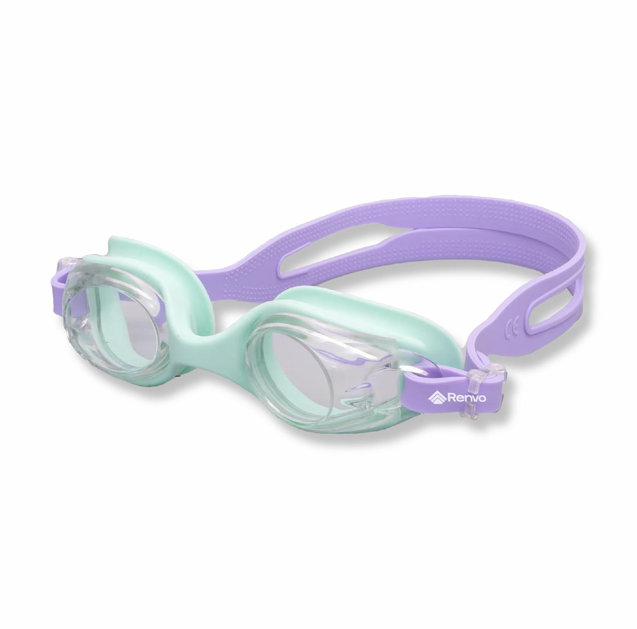Окуляри для плавання дитячі Renvo Apure Anti-fog JR OSFM М'ятний/Лавандовий (1SG100-0910)