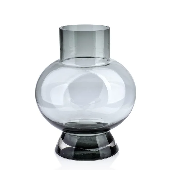 Ваза стеклянная Flora Serenite Grey 22 см (35224) Ваза стеклянная Flora Serenite Grey 22 см (35224)