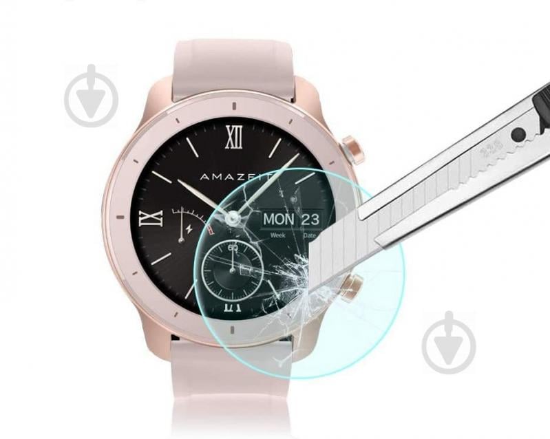 Защитное стекло BeWatch 2.5D для Amazfit GTR 42 mm (1027707)