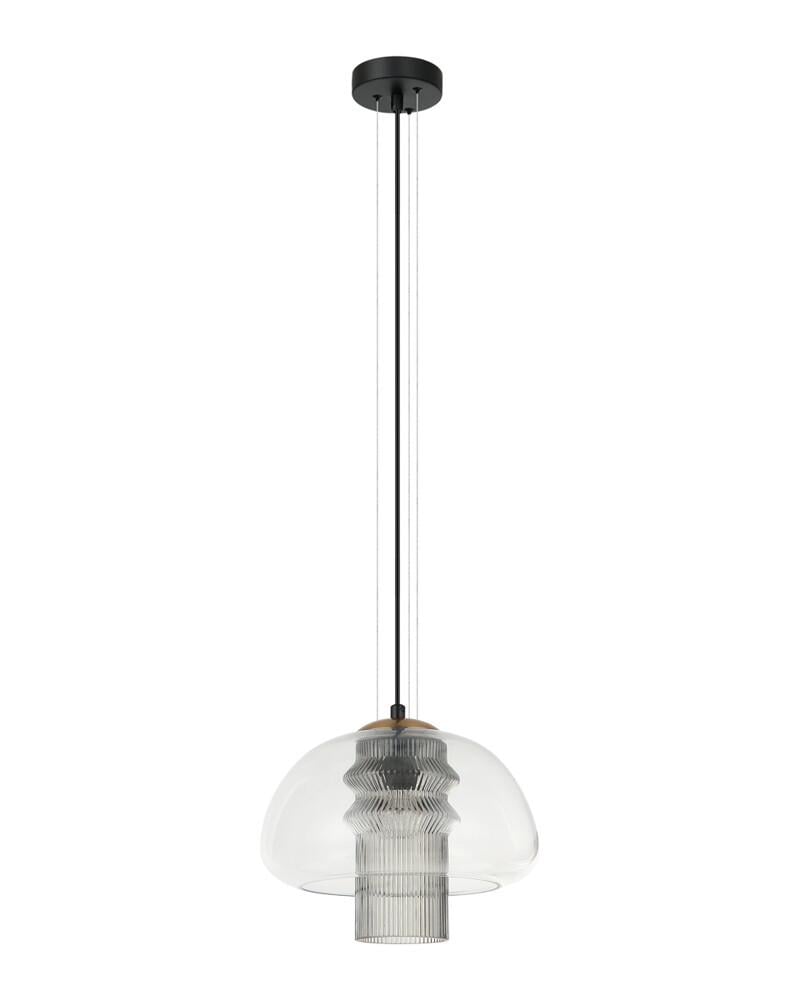 Подвесной светильник Italux PND-61001C-BK Feder E27 1x40W IP20 Прозрачный (27503575)